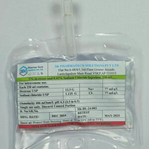 5% dextrose and 0.45% sodium chloride USP